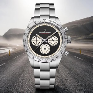 นาฬิกาควอตซ์ผู้ชายสุดหรูรุ่นใหม่ปี 2026 PAGANI DESIGN 39 มม. สไตล์เรโทร สปอร์ต โครโนกราฟ สายนาฬิกาข้อมือ กระจกแซฟไฟร์เคลือบ AR ตัวเรือนสแตนเลสสตีล - Product Image 1