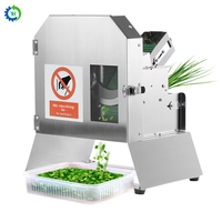 Multifunctionele elektrische groentesnijder: snijdt sperziebonen, Chinese bieslook en chilipepers in segmenten; snijdt groene uien.