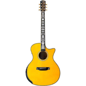 Guitarra Acústica de Madeira Sólida X5 Pronta para Envio, Tampo de Abeto, Braço de Mogno, Acabamento Brilhante, <span class=keywords><strong>40</strong></span> Polegadas, Cutaway - Product Image 2