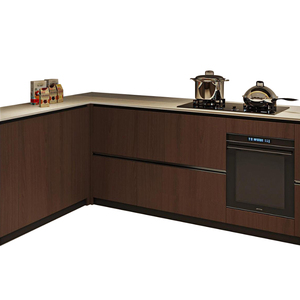 Gabinete de Roble Rojo Norteamericano de Bajo Formaldehído ENF, Madera Multicapa de 18 mm, Seguro para Bebés y Niños, Cocina Personalizada para Toda la Casa, Resistente al Agua - Product Image 3