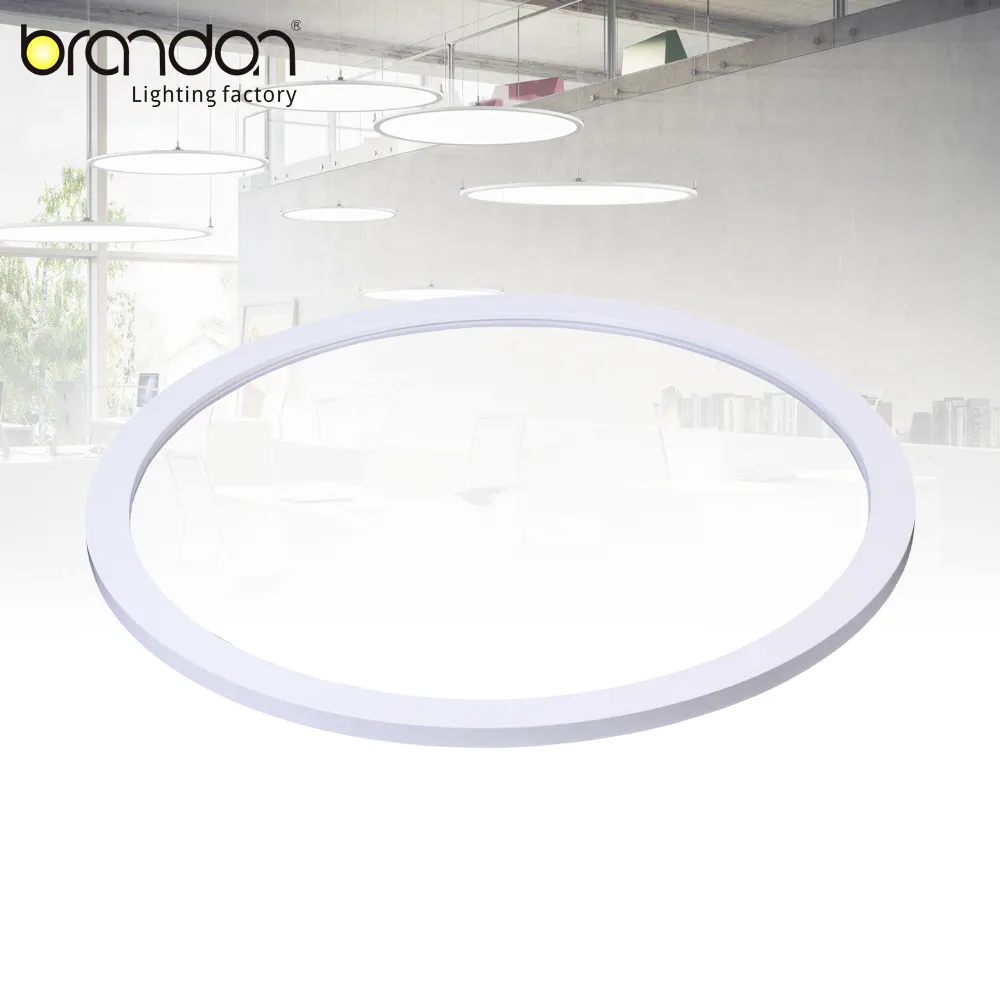 Lampe LED suspendue circulaire au Design moderne, luminaire d'intérieur, idéal pour un bureau, 100lpw