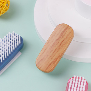 Nail <b>Brush</b> Plastic Soft Bristles Flat Head For Nail <b>Dust</b> Cleaning Multiple Colors Customizable - Product Image 3