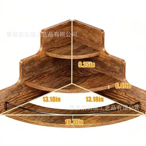 Wooden multi-layer corner shelf, multi-purpose bathroom cosmetics <b>rack</b>, kitchen condiment and wine <b>bottle</b> <b>storage</b> <b>rack</b> - Product Image 4