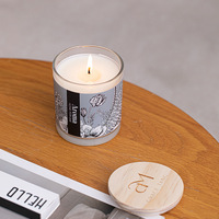 Aromatherapie-Kerze: Handgefertigte Sojawachs-Kerze in Becherform für gehobene Atmosphäre, Luftreinigung und langanhaltende Duftwirkung im Schlafzimmer
