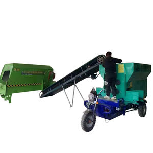 Mangiatoia industriale a quattro ruote a tre cavalli da progettazione per bovini e ovini mangiatoia da riproduzione a movimento libero spargitore di erba - Product Image 5