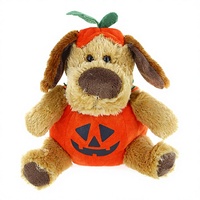 Peluche chien citrouille d'Halloween personnalisée, jouet en peluche doux, poupée chiot Jack O'Lantern, décoration réconfortante pour enfants en polyester