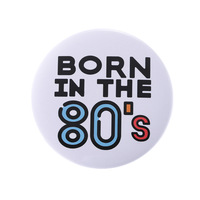 Haojin personnalité européenne américaine mode géométrique anglais lettre fer blanc Badge alliage de métal goutte d'huile décoration broche