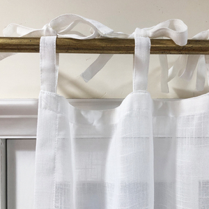 Fourniture directe d'usine Polyester personnalisé blanc maison et hôtel attache-dos Style flammé Transparent Tulle <span class=keywords><strong>voilage</strong></span> rideaux - Product Image 4
