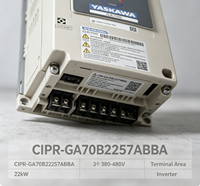 Variateur de fréquence AC YASKAWA CIPR-GA70B2257ABBA 55-75KW 215-257A 3 phases 200V à contrôle vectoriel IP20 pour moteur VFD CE