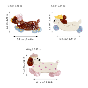 Barrettes mignonnes en forme de chien saucisse, accessoires capillaires personnalisés de style coréen, vente en gros pour filles, pinces latérales, pinces pour franges et pinces de maquillage - Product Image 4
