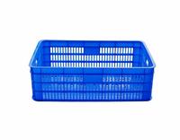 575-180 Caisse ventilée en plastique pour le stockage Techniques d'injection de forme rectangulaire Conception flexible pour le stockage des légumes
