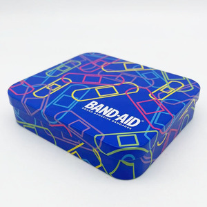 Caja Metálica Personalizada con Bisagras, Recipiente Rectangular Portátil para Botiquín de Primeros Auxilios, Vendas Adhesivas y Almacenamiento de Artículos Médicos - Product Image 1