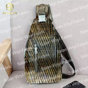 1 मिमी चमकदार धातु सोने की स्टैम्पिंग स्ट्रिप महिला हैंडबैग पर्स के लिए psic चमड़े के कपड़े को एम्बेड किया गया - Product Image 6