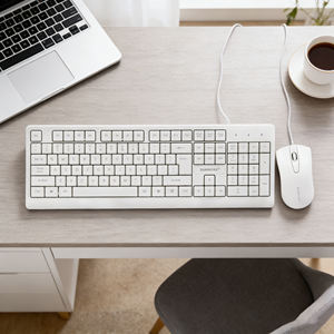 Ensemble clavier et souris ergonomique ultra-fin Sunrose <span class=keywords><strong>T12s</strong></span> filaire pour jeux, 104 touches, pleine taille, plug-and-play, pour PC/ordinateurs portables, en stock - Product Image 5