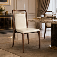 Fournisseur de meubles chinois, chaises de salle à manger modernes de luxe pour restaurant, chaise à dossier en forme de selle nordique personnalisée pour salon