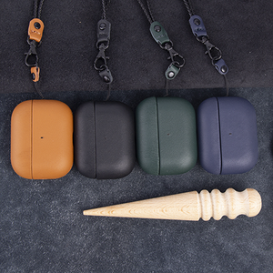 Custodia per auricolari in pelle di nuovo Design 2025 per <span class=keywords><strong>Airpods</strong></span> Pro custodia realizzata <span class=keywords><strong>a</strong></span> mano in pelle con Texture Full-Body <span class=keywords><strong>Airpods</strong></span> Pro custodia protettiva - Product Image 6