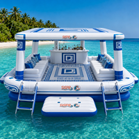 Canapé flottant gonflable, plateforme de détente aquatique, ponton pour lac, piscine, plage, resort, fête, loisirs en famille, plaisir estival