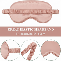 Ensemble de masques de sommeil en satin de luxe avec logo personnalisé professionnel pour cadeau de demoiselle d'honneur et spa