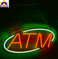 Enseigne lumineuse LED personnalisée avec logo, alimentée par batterie, décoration murale néon, boîte lumineuse LED pour les magasins, les bars, boîte lumineuse LED NEON
