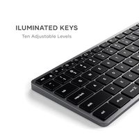 Clavier rétroéclairé OEM ODM Slim X3 pour ordinateurs, touches illuminées, synchronisation multi-appareils pour ordinateurs portables, tablettes et ordinateurs de bureau