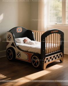 Culla <span class=keywords><strong>di</strong></span> lusso, in legno, creativo, personalizzato, tema auto artistiche, auto sportive <span class=keywords><strong>lettino</strong></span>, design personalizzato per baby room a tema - Product Image 5