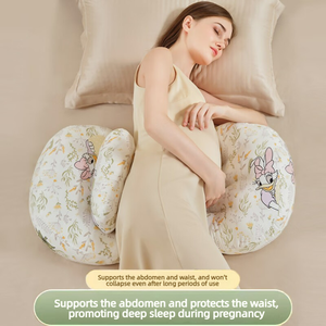 Almohada de <span class=keywords><strong>embarazo</strong></span>, almohada de soporte lumbar para dormir de lado, almohada de soporte para el vientre, almohada transpirable para mujeres embarazadas, <span class=keywords><strong>embarazo</strong></span> - Product Image 1