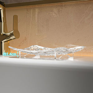 FF5048 arredamento per la casa di lusso Clear Bar Hotel acqua portasapone portasapone leggero bagno bagno doccia piatto - Product Image 6