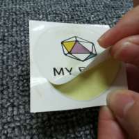 Runde Papieretiketten Anpassbare Bedruckung Farbiges Logo Selbstklebend für Geschenkaufkleber 5cm Rund