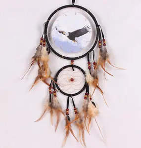 Indian Feather Home Decor Wolf Dream Catcher Wholesale Handmade Dream Catcher Home Decor Dreamcatcher