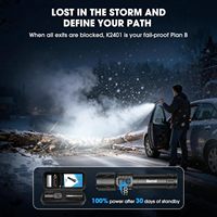 Linterna Táctica Recargable Banral de 2000 Lúmenes, 5000mAh, LED Súper Brillante, IPX5 Impermeable, Portátil, USB-C, 5 Modos Ajustables