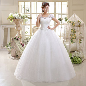 S0184A Nuevo Vestido de Novia Bohemio de Alta Calidad, Personalizado, Económico, con Encaje <span class=keywords><strong>Real</strong></span>, Estampado Floral, Elegante, Largo hasta el Suelo, para Boda en Iglesia - Product Image 2