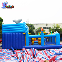 Personnalisation d'usine thème baleine château de rebond gonflable videur gonflable toboggan parc enfants enfants aire de jeux gonflable