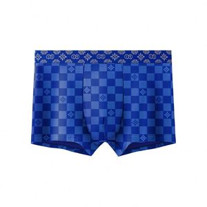 Calzoncillos bóxer de punto para hombre, de tiro medio, cómodos, transpirables, de algodón estampado, antibacterianos - Product Image 2