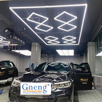 Lumière LED hexagonale rhombique standard ZT2028 pour l'habillage des véhicules, les magasins de polissage, les éclairages de détail, les salles d'exposition de voitures, les garages