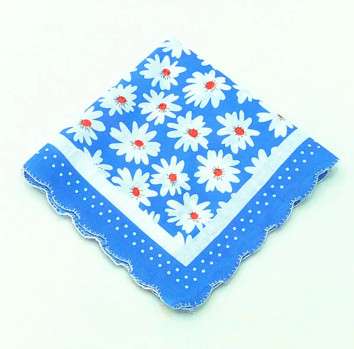 Popular Cotton Handkerchief Towels Cutter Ladies Floral Handkerchief Party Decoration Cloth Napkins Craft Hanky