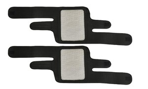 Genouillère en tourmaline, genouillère magnétique <span class=keywords><strong>auto</strong></span>-chauffante à compression avec coussinets thermiques remplaçables - Product Image 2