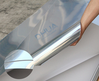 Feuille d'acrylique miroir 2 mm 4x8, plastique hautement réfléchissant, autocollant mural flexible, miroir en polycarbonate, feuille de miroir argentée double face