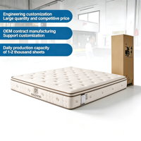 180*200*27CM Rollbare Vakuumkomprimierte Matratze im Karton Fabrik-Großhandel Matratzenhersteller Gel-Memory-Foam Hybrid-Matratze