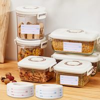 Autocollants alimentaires personnalisables en plastique, solubles dans l'eau, écologiques, adhésifs, jetables, biodégradables, faciles à laver, dissolubles, pour la cuisine