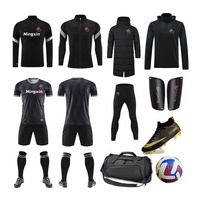Vente en gros de qualité supérieure maillot de football imprimé par sublimation kits complets vêtements jeunesse vintage ensemble d'uniformes de football