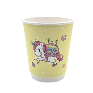 Tazas de papel de pared doble desechables con logotipo personalizado 8/10/12/16oz tazas de bebida caliente con tapas para llevar tazas de café - Product Image 2