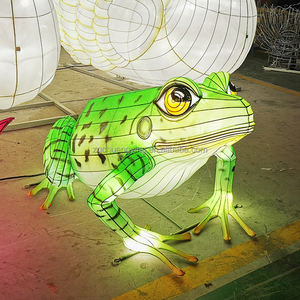 فوانيس حريرية صينية على شكل حيوانات DZ2305: نمر، أسد، باندا، زرافة، بجعة، حمار وحشي، ماعز، جمل للحدائق الحيوانية - Product Image 6