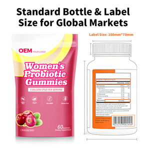 Gomitas Probióticas OEM para Mujeres, para el Bienestar Diario y el Equilibrio Femenino, con Bajo MOQ, Suministro con Prueba COA, para Vendedores de Plataformas de Comercio Electrónico - Product Image 4