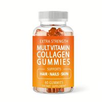 Service OEM/ODM – Gommes vitaminées au collagène d'ours très vendues pour augmenter l'élasticité de la peau, hydrater la peau et soutenir la santé des cheveux et de la peau