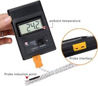 XIUDA DA-902C termometer rumah tangga tampilan Digital harga pabrik plastik tipe K termokopel suhu tinggi