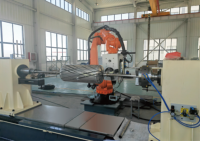 Machine industrielle CNC horizontale d'enroulement de filaments FRP, fonctionnement automatisé, 4 axes