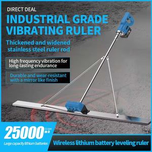 Batterie au lithium 21v, règle vibrante électrique pour le nivellement du béton - Product Image 2