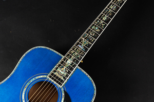 Acolchado de arce azul color <span class=keywords><strong>deluxe</strong></span> 41 pulgadas <span class=keywords><strong>guitarra</strong></span> acústica hecho a mano de madera maciza guitarras - Product Image 5