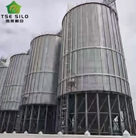 Silo à fond trémie en acier galvanisé de 50 à 2000 tonnes à déchargement automatique pour stockage de céréales pour moulin à aliments et ferme
