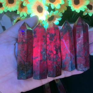 New Arrival Nature Pha Lê Chất lượng cao <span class=keywords><strong>Ruby</strong></span> và Kyanite <span class=keywords><strong>Ruby</strong></span> trong fuchsite điểm tháp cho bán - Product Image 5